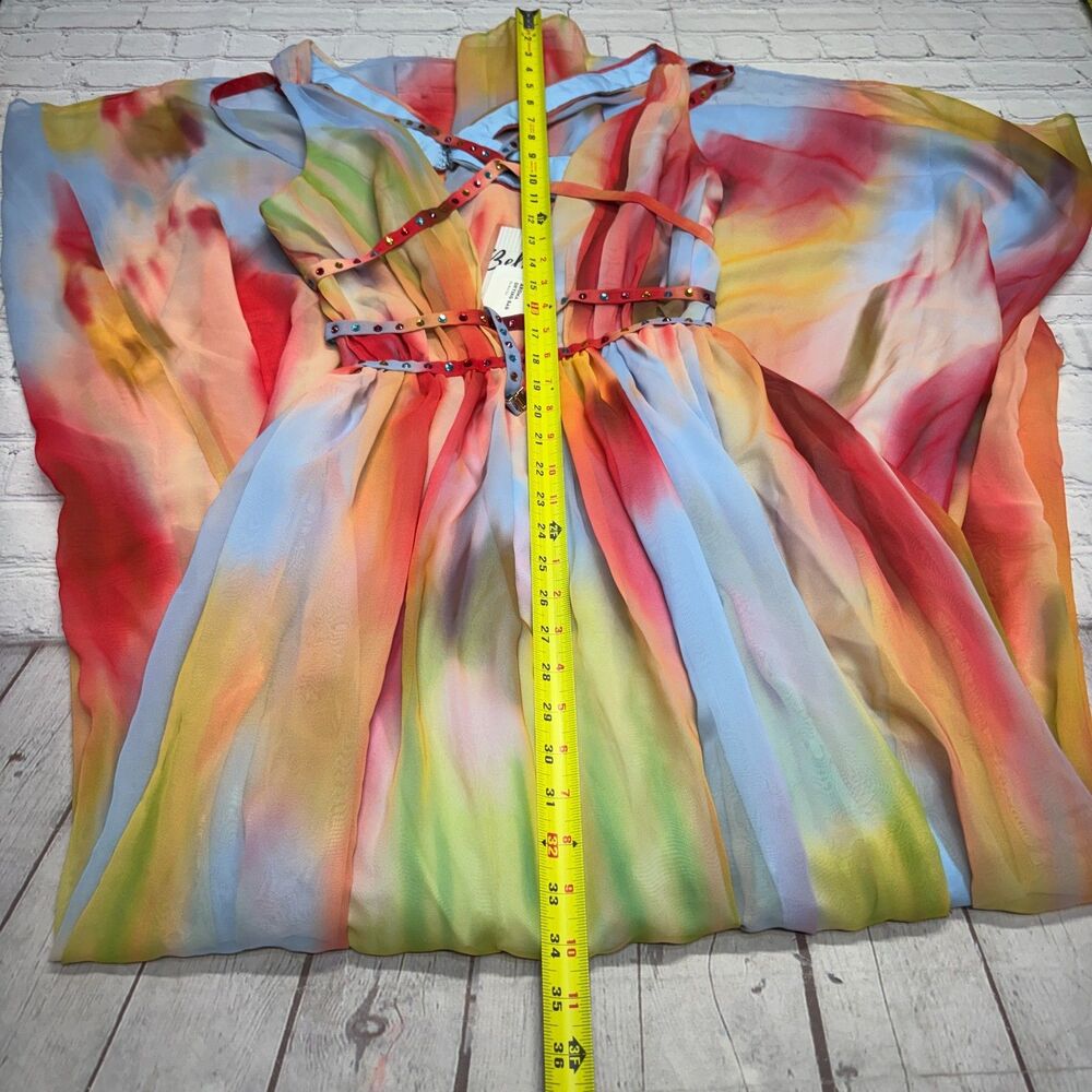 NWT Bella Barnett Women Eileen Printed Maxi Dress Size Large D125 -24 - Picture 7 of 16